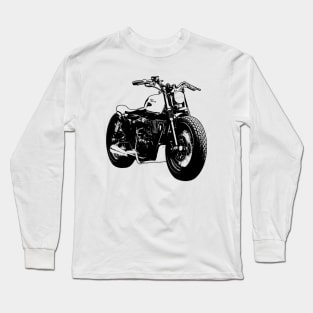 Classic 500 Bike Custom Bobber Sketch Art Long Sleeve T-Shirt